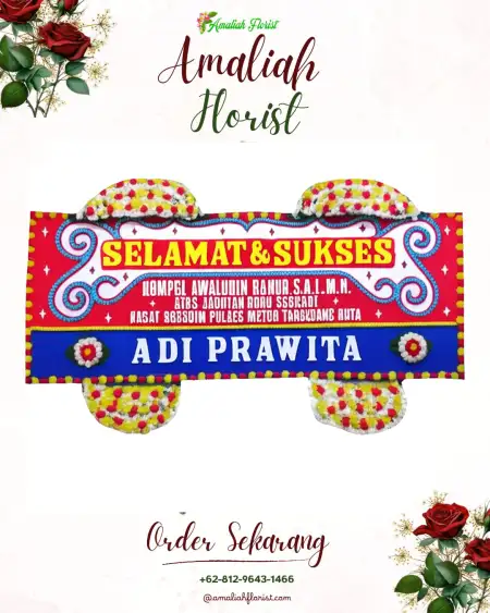 Papan Bunga Ucapan Selamat Menes